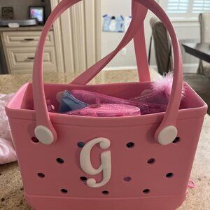 Waterproof rubber croc style tote bags